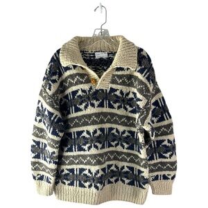 World Class Inc 100% Wool Vintage Chunky Pullover Heavy Sweater